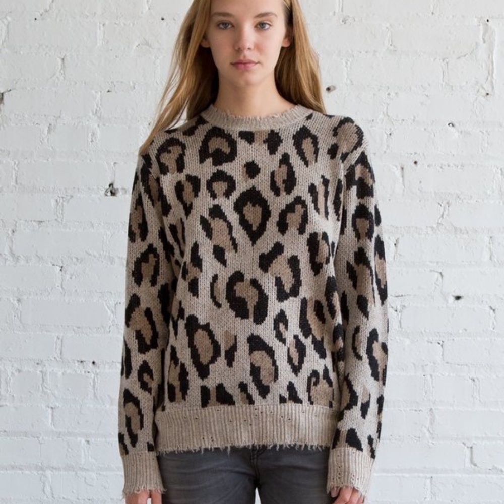 ICONIC R13 Cashmere Leopard Pullover - Excellent Condition